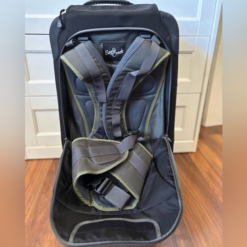 Eagle Creek Olive and Charcoal Travel Backpack - Picture 2 of 10